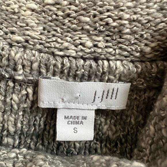 J. Jill Grey Blue Cowl Neck Sweater Small Oversized Ombre Cozy Fall Wool Tunic - Picture 4 of 5